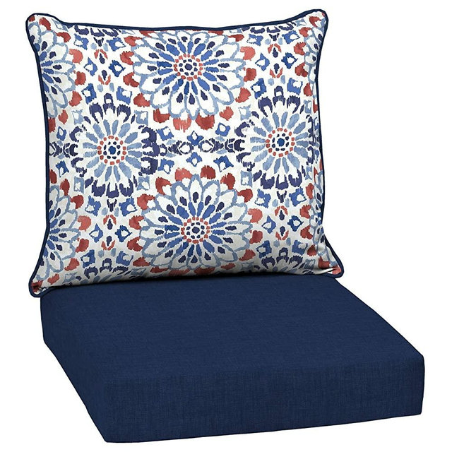 Arden Companies Arden Selections Clark Outdoor Deep Seat Set - 46.5 in L x 25 in W x 6.5 in H