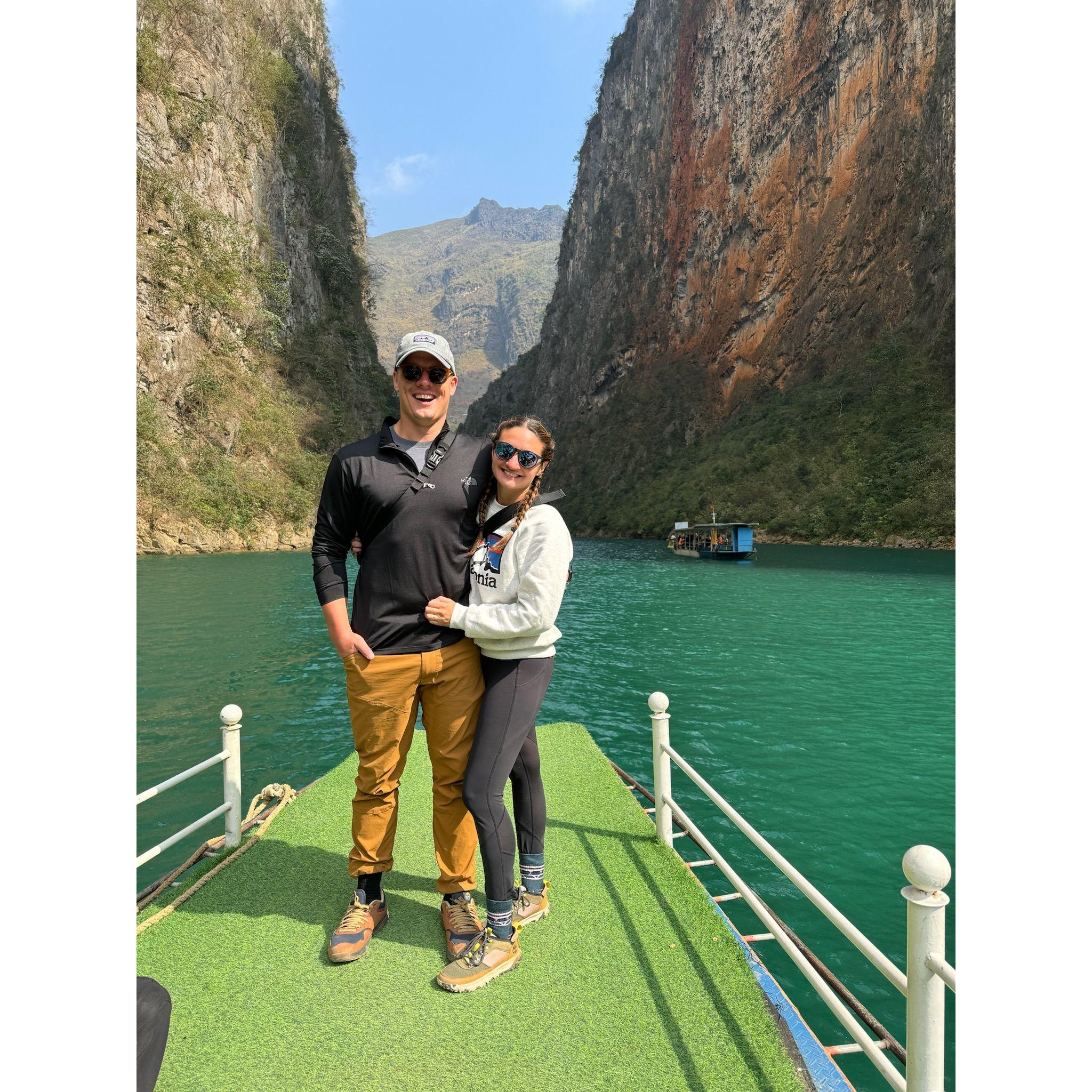 Boat cruise in Vietnam