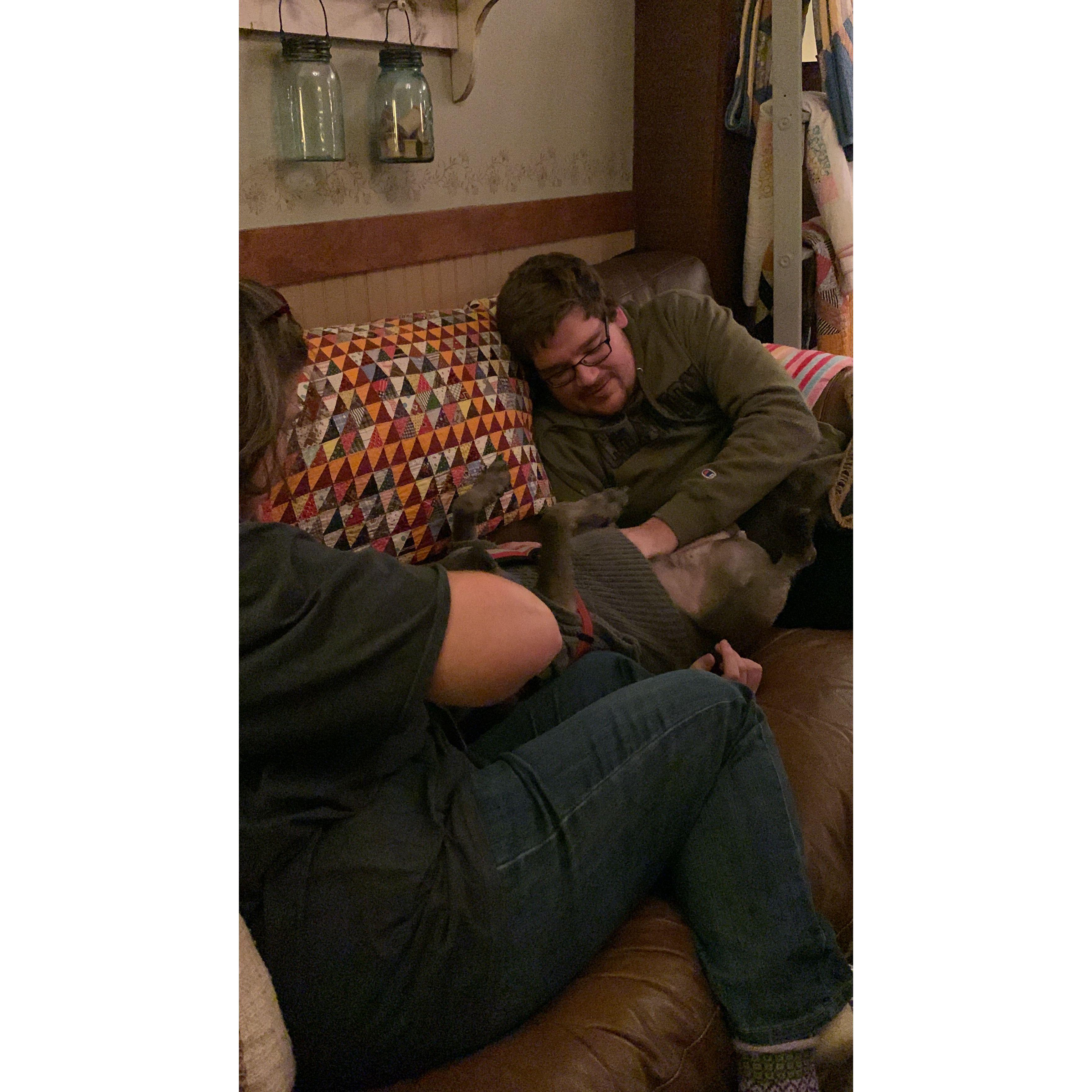 Remy cuddles are the best!!!