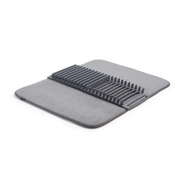 Udry Dish Rack & Drying Mat, Charcoal