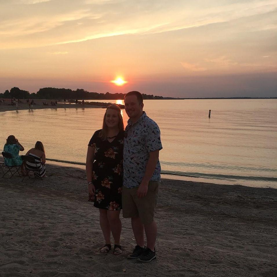 Beachy sunset at Barefoot at the Beach in Ohio.