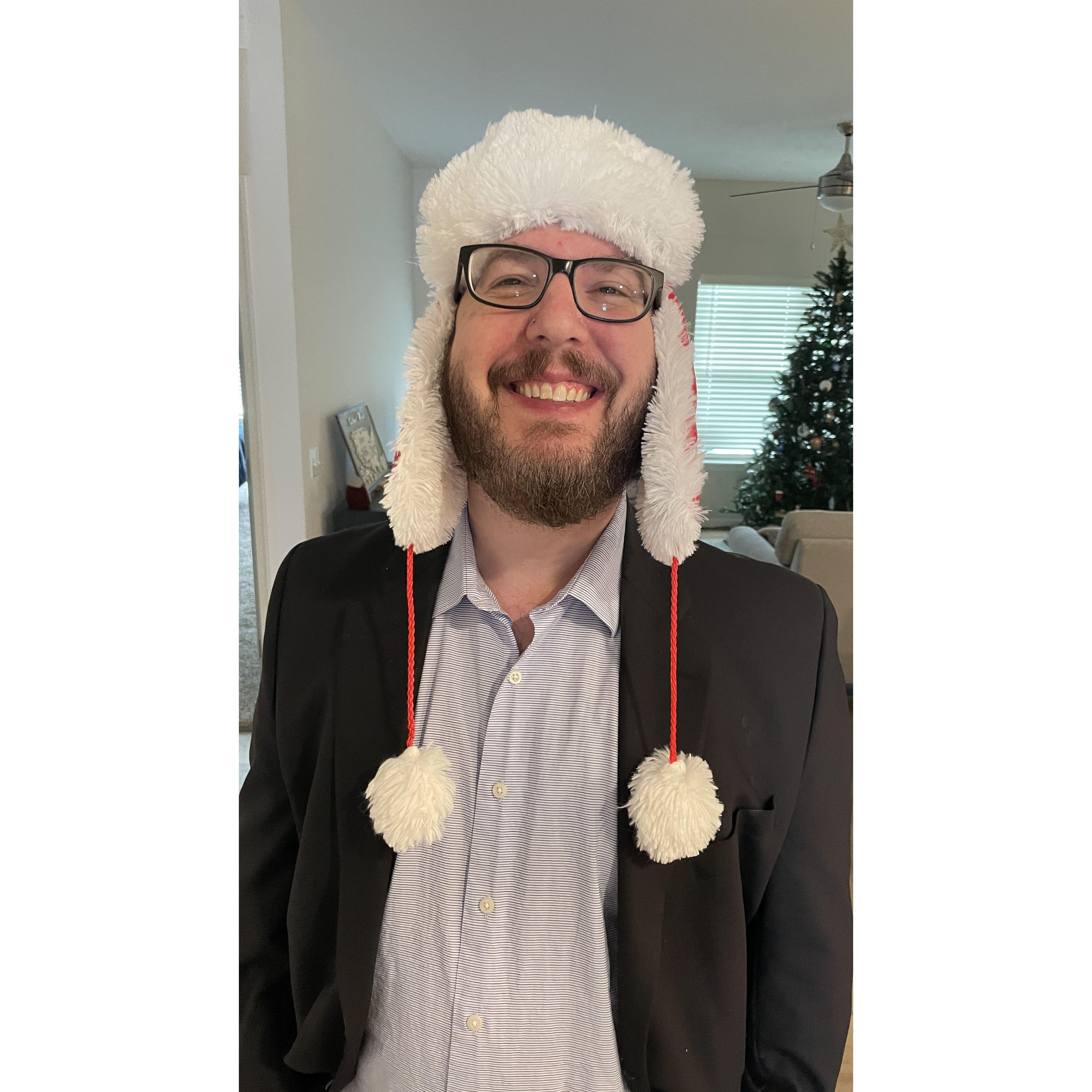 Pete does not remember why he wore this hat!