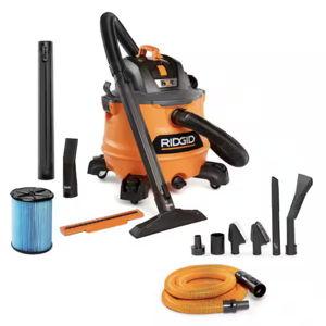 14 Gal. 6.0 Peak HP NXT Shop Vacuum Wet Dry Vac with Fine Dust Filter, Hose, Accessories and Car Cleaning Kit HD1401