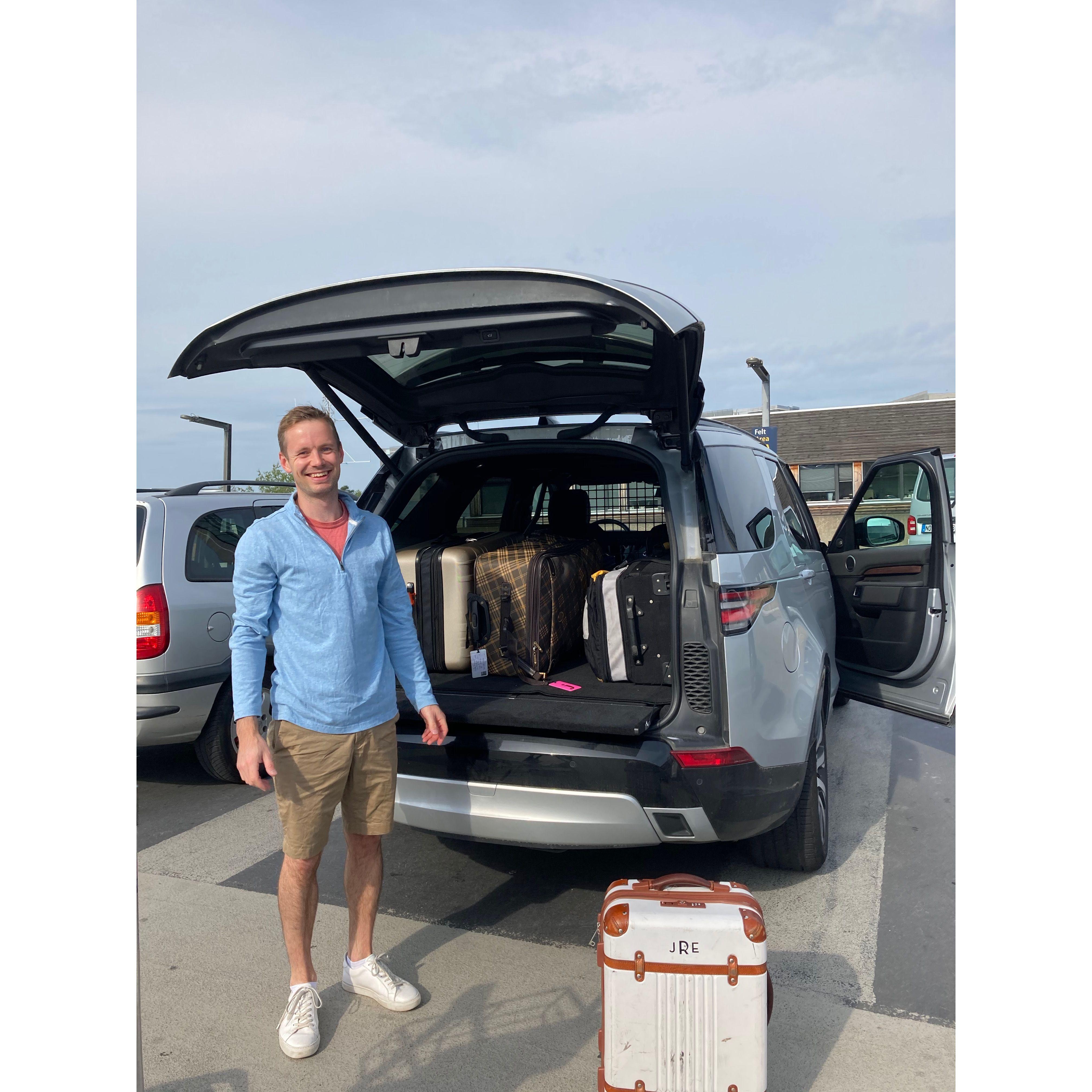 Fredrik was very happy after Jenna moved across the world with seven suitcases during a pandemic to be with him.