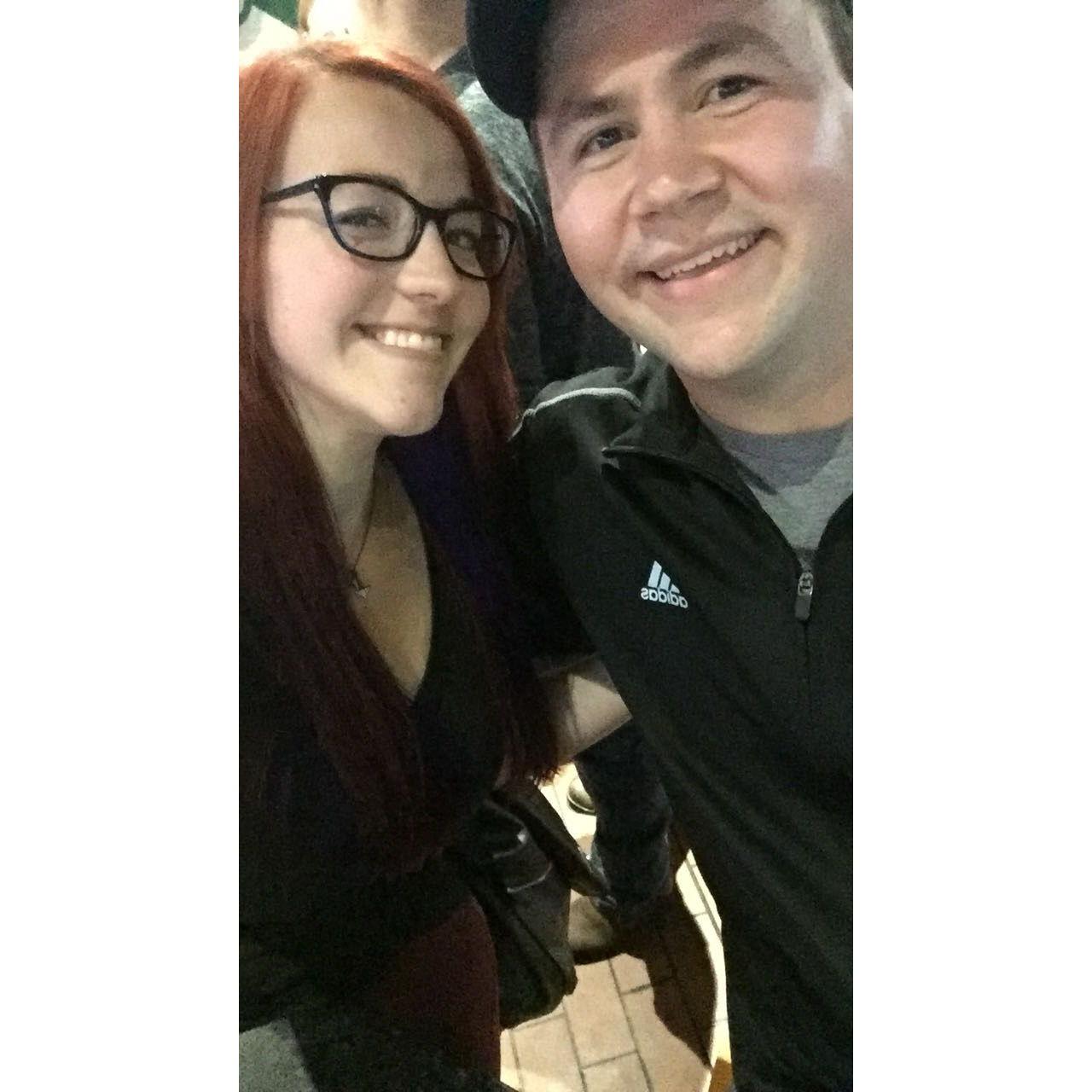 Our first documented picture together.