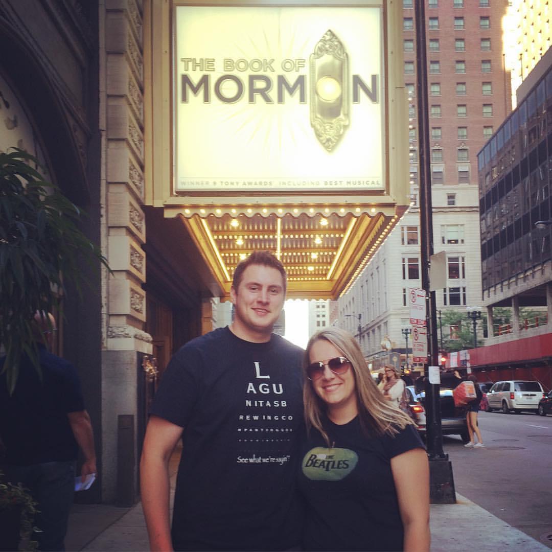 We love The Book of Mormon.