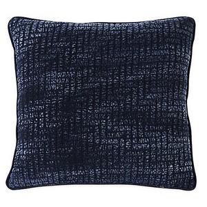 Weave Ink Fulham Square Throw Pillow in Blue