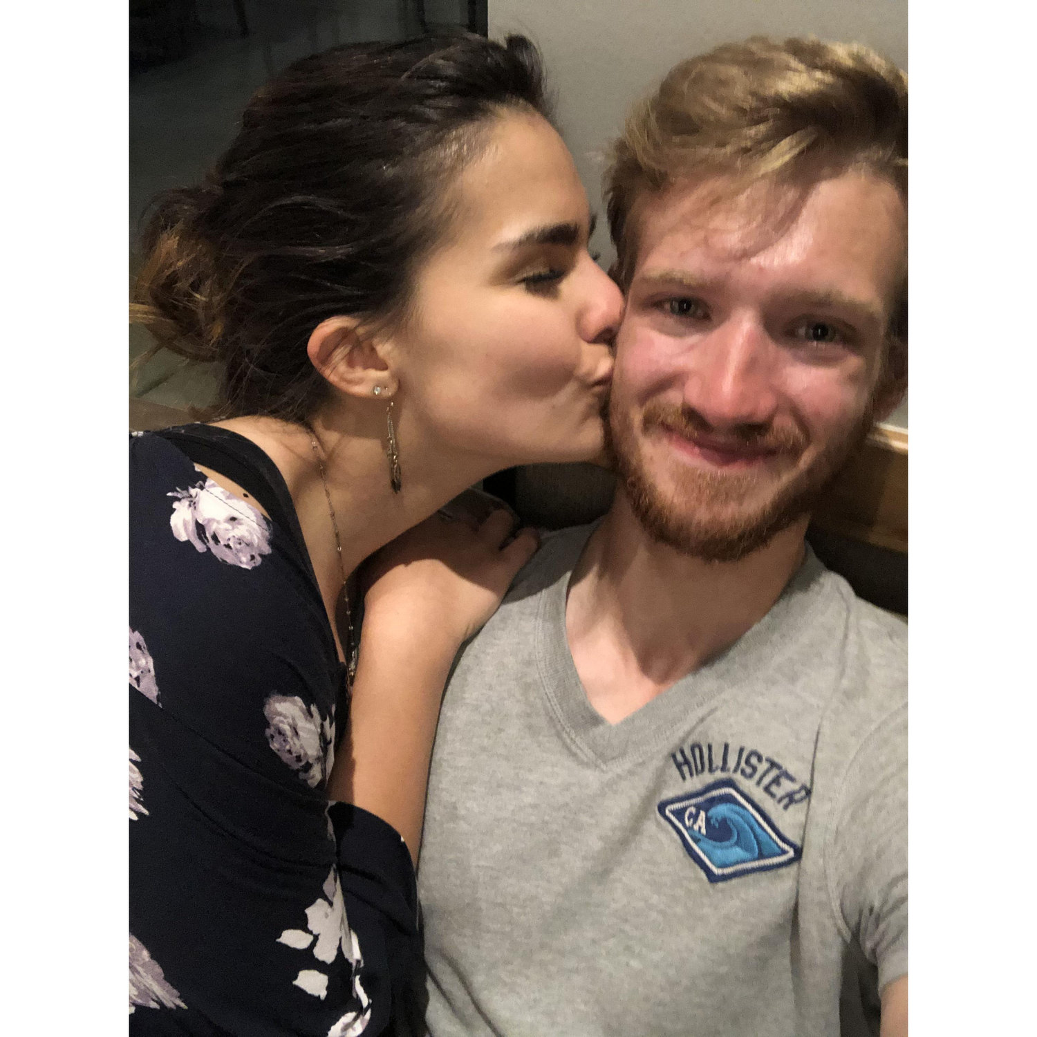Our first photo together as a couple ❤️