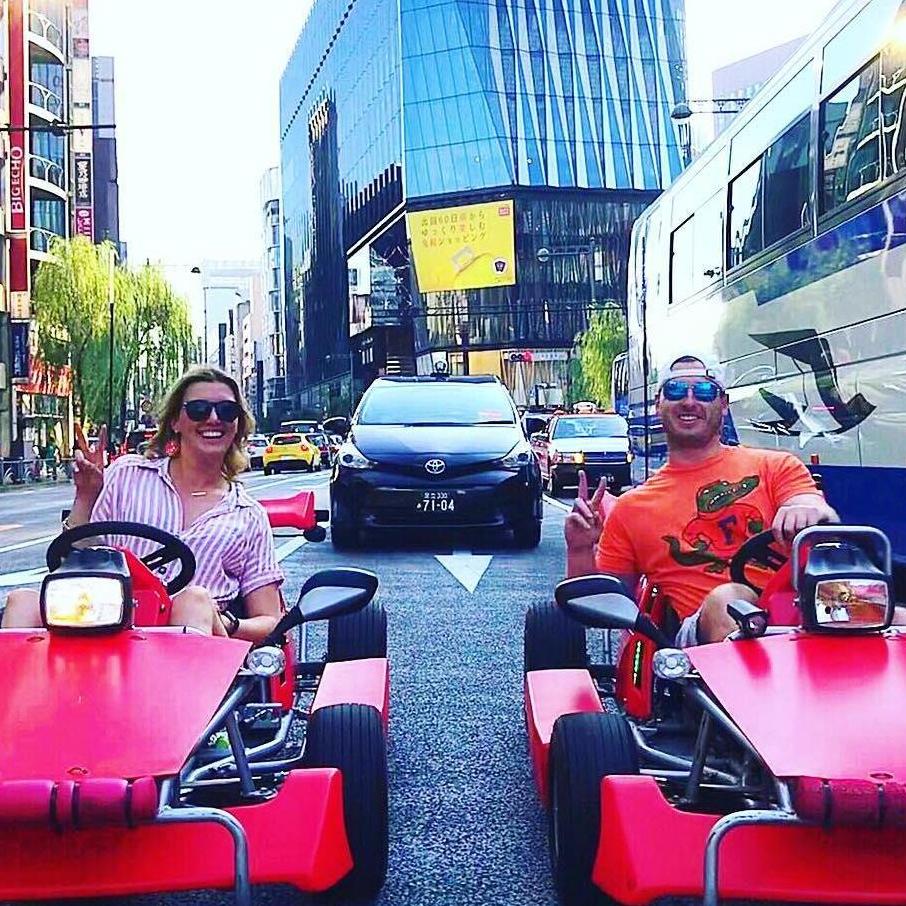 Real world Mario Cart in Tokyo - our first international trip!