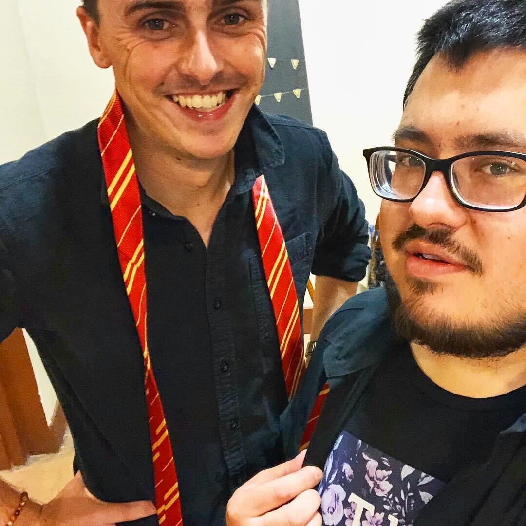 Harry Potter ties and cute guys (Stephan’s wedding)