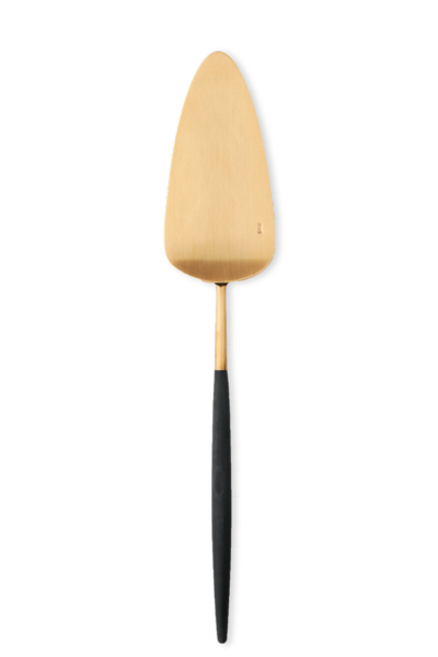 Goa Cake Server - Brushed Gold and Black Handle