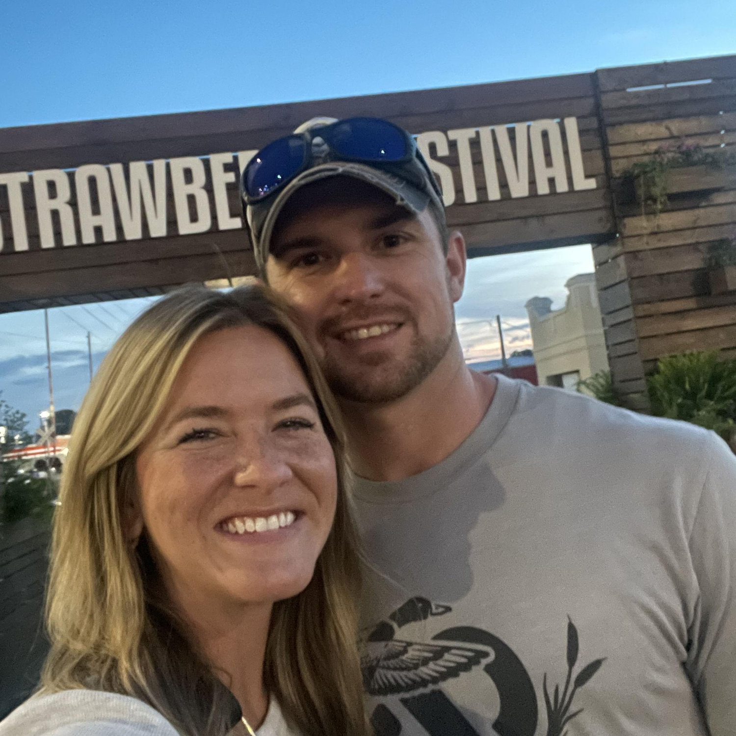 One of our first dates at Cullman's Strawberry Festival