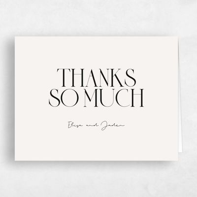Multi-Colored Wedding Thank You - Garrett Landscape