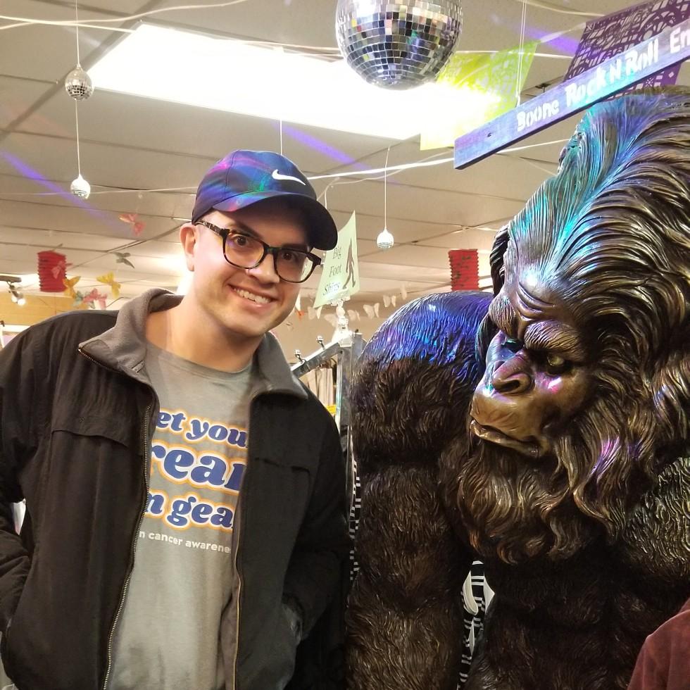 Strolling through Boone. Big Foot lives here?