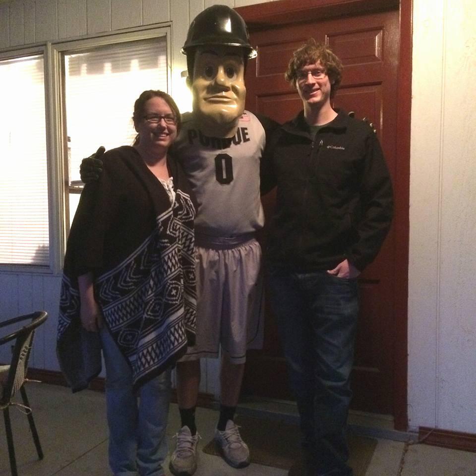 The time Purdue Pete came to our house.