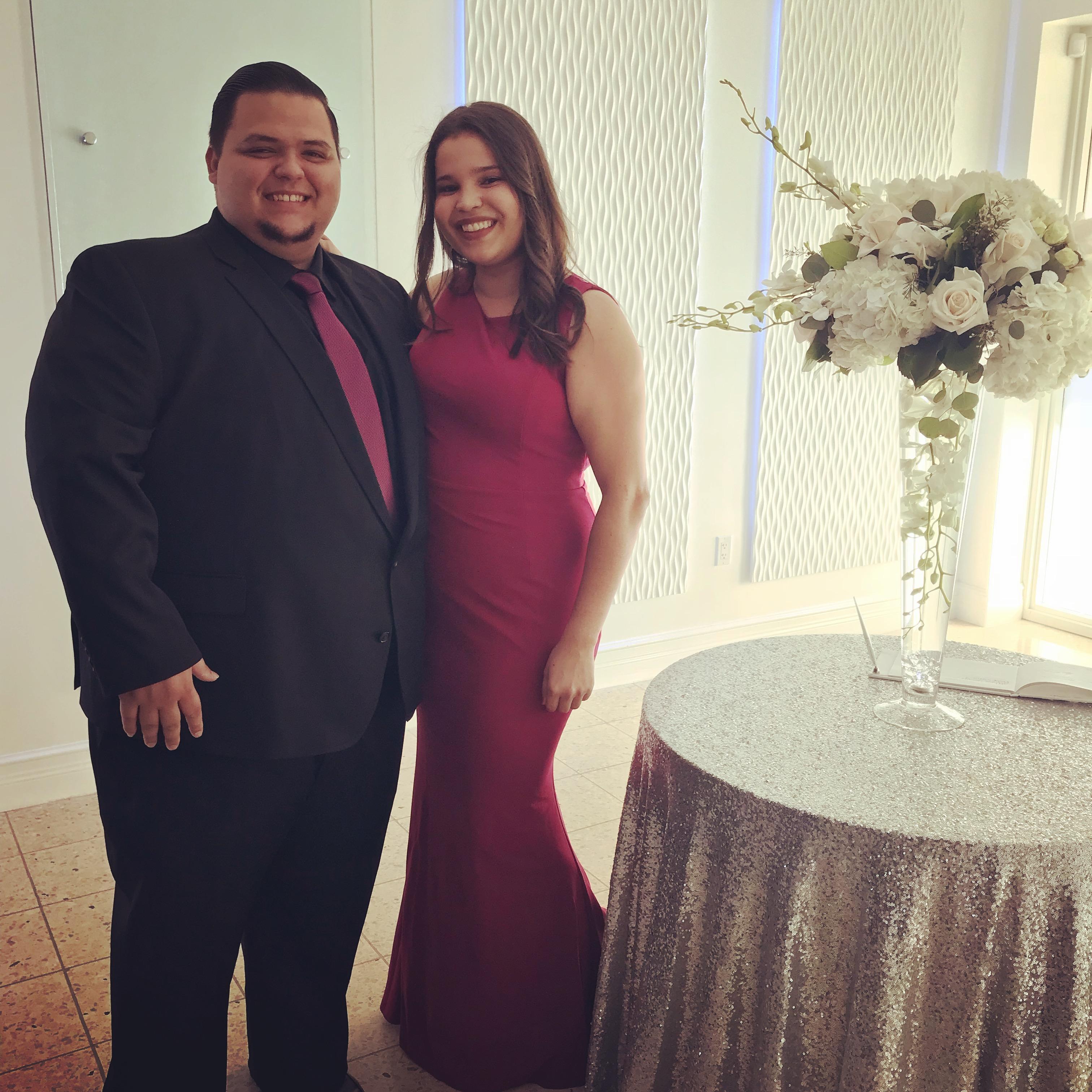 One of the best formal pictures of our couple! This was at the Cuco's wedding! How stunning!