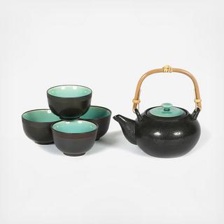 Ocean Blue 5-Piece Tea Set