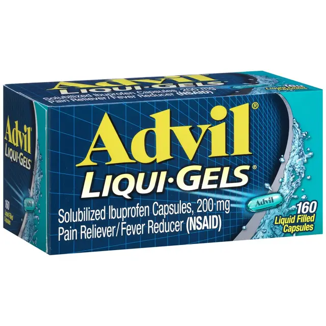Advil Liqui-Gels Pain Reliever/Fever Reducer Liquid Filled Capsules - Ibuprofen - 160ct