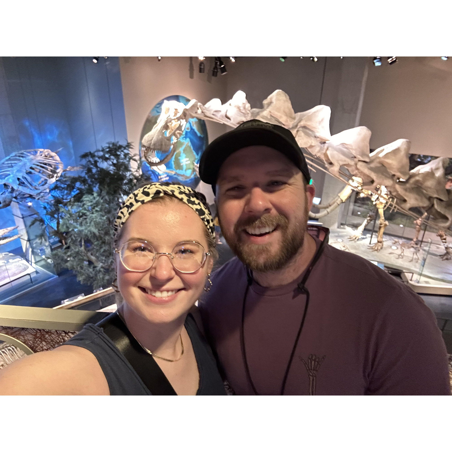 He is always willing to take a picture with me and a dinosaur.