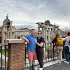 After Graham proposed in Rome!