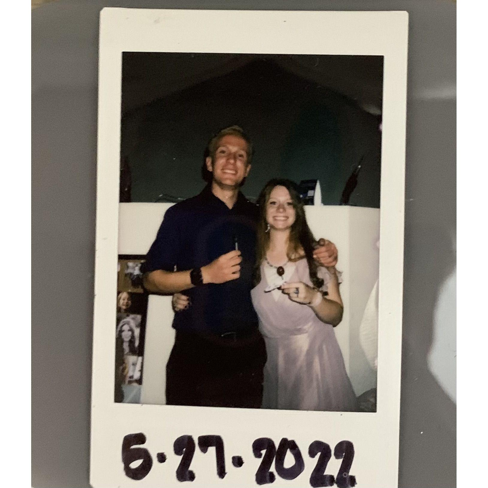 The first picture of us together <3