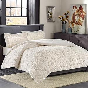 Madison Park Bismarck Ultra Plush King Comforter Set in Ivory