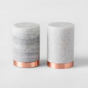 Marble Salt and Pepper Shaker Gray - Threshold™