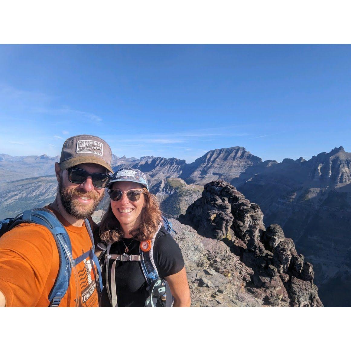 On top of Mt. Oberlin in Glacier NP