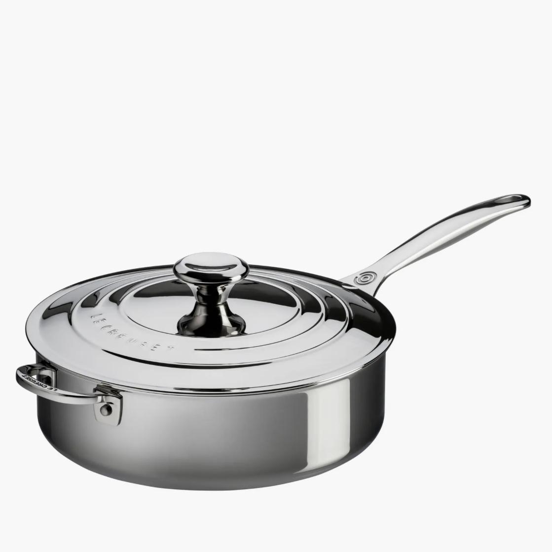 4.5-Quart Stainless Steel Sauté Pan with Lid