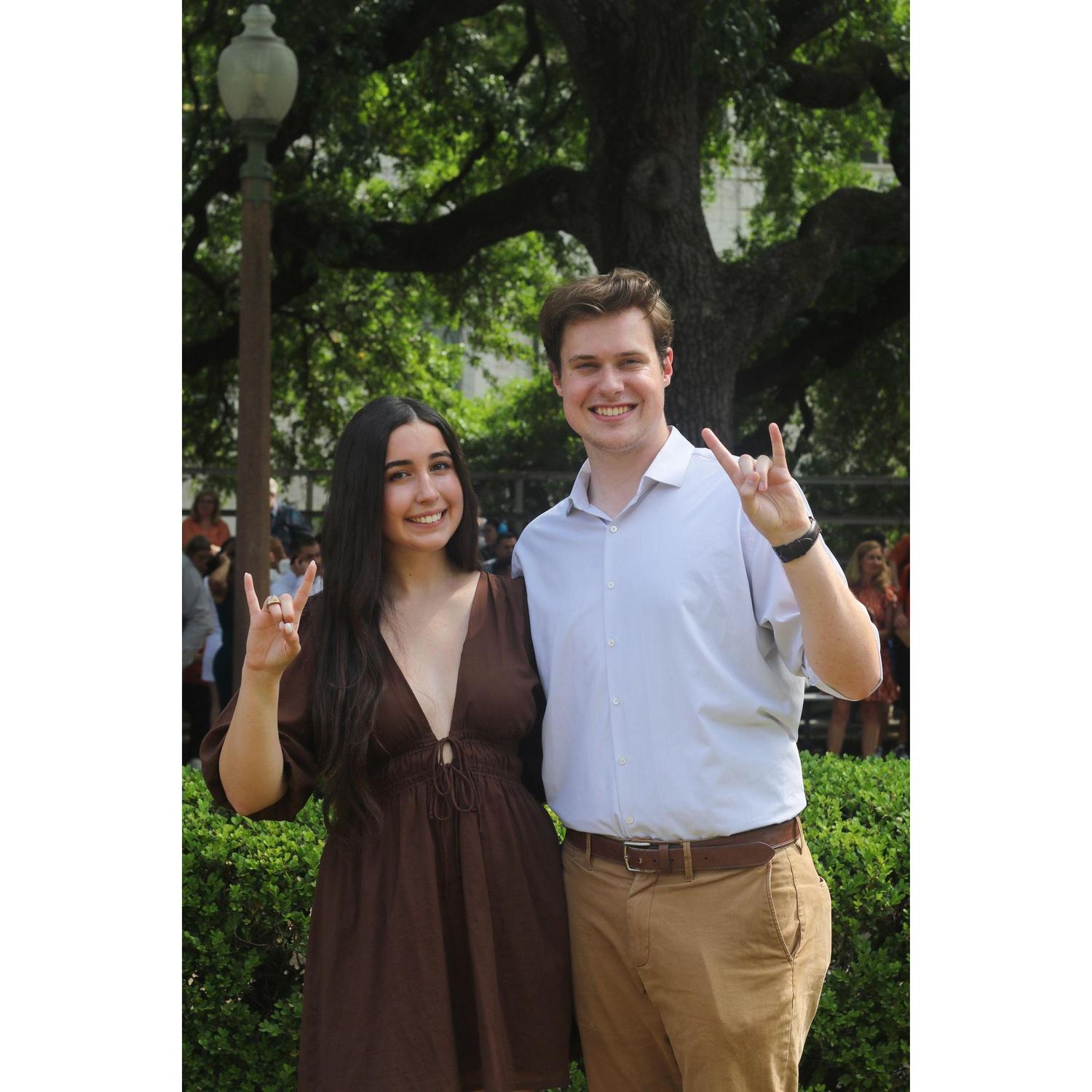 Sydney's ring day! Hook em🤘🏻