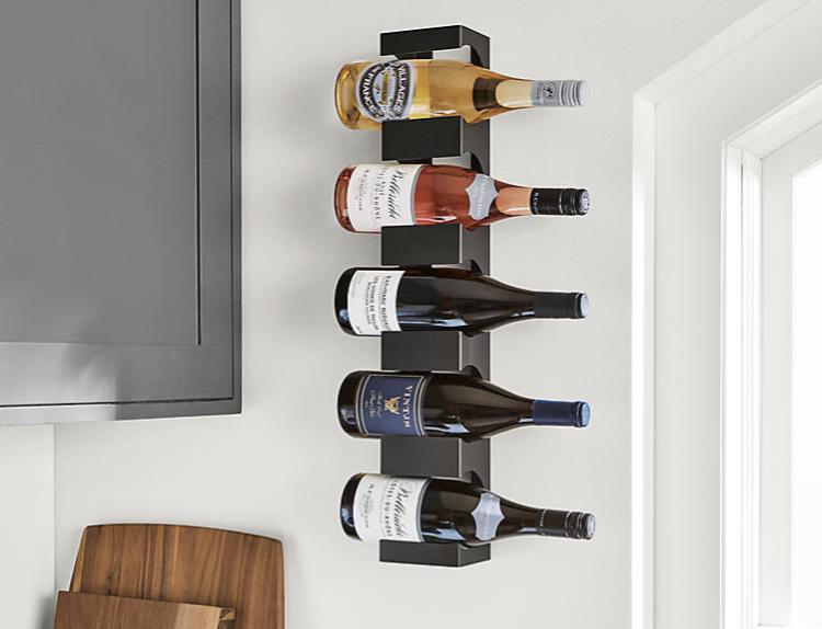 Dorsey Wine Rack in Natural Steel