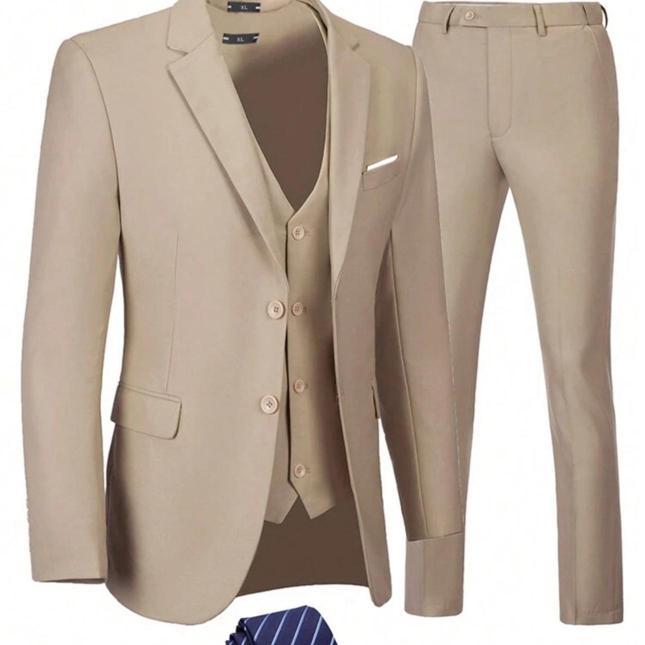 GROOMSMEN: BEIGE SUIT