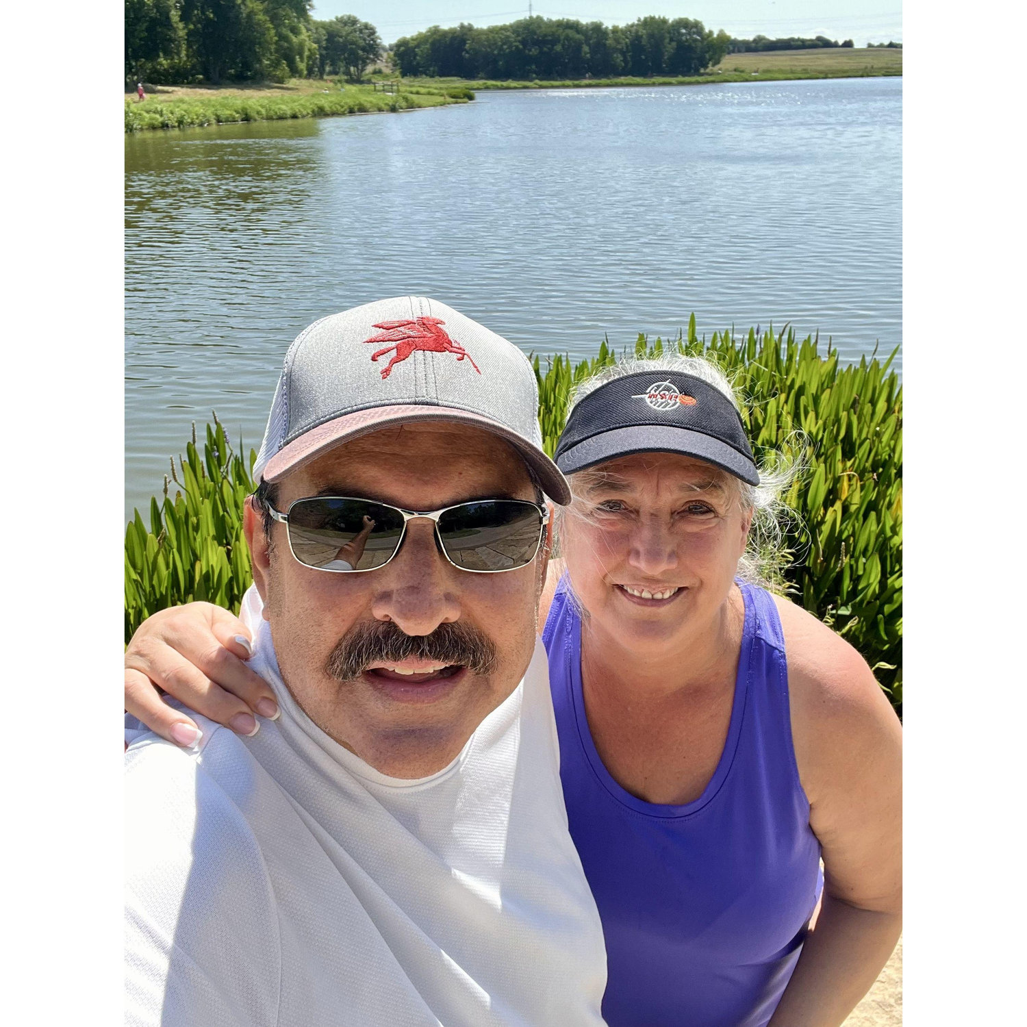 We always enjoyed our 6 mile walk around Oak Point Nature Preserve.
We never dreamed we would have our Reception here a year later!