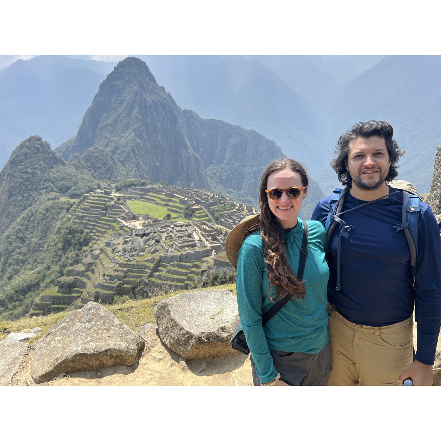 Descending into Machu Picchu, Peru.