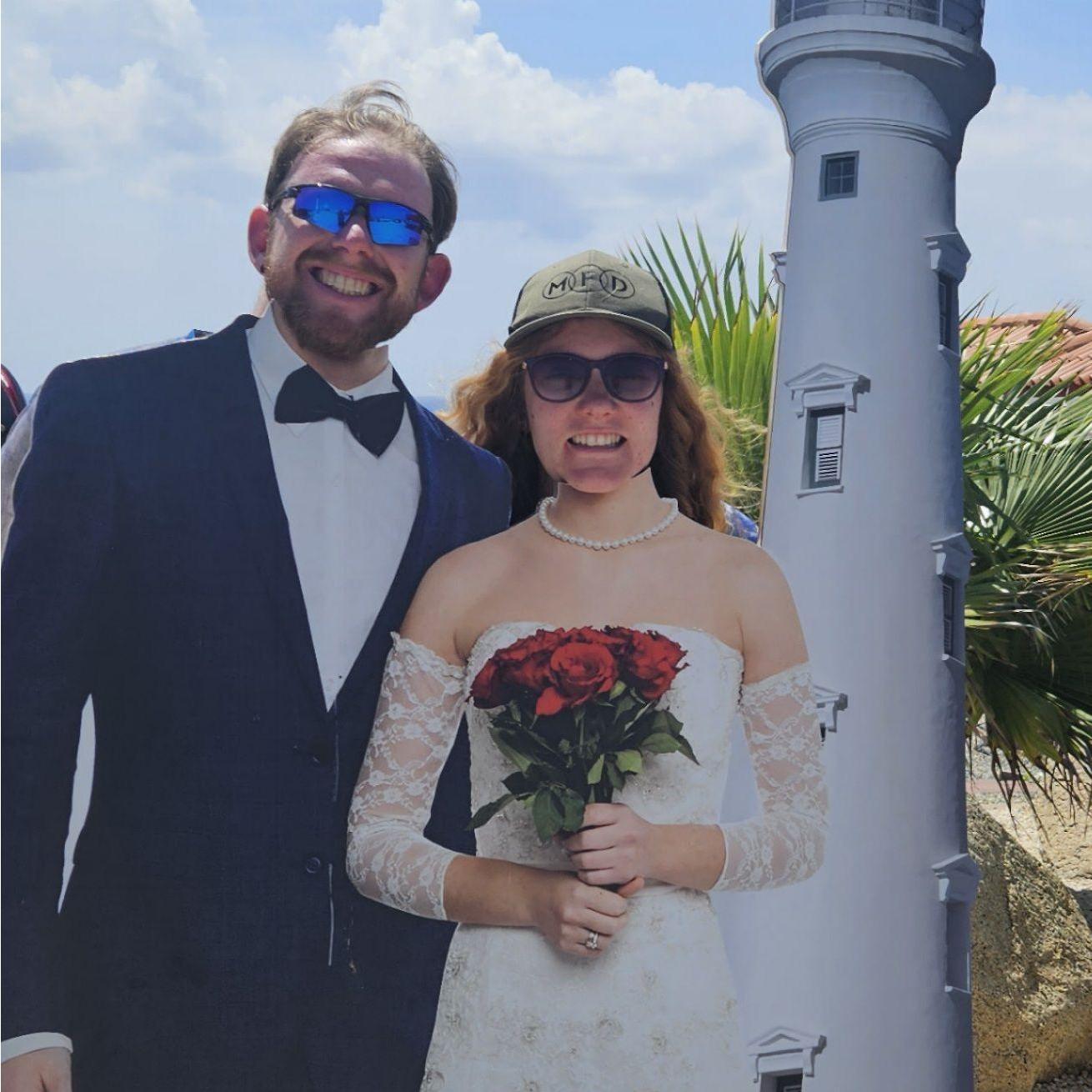 Testing out the idea of being married.