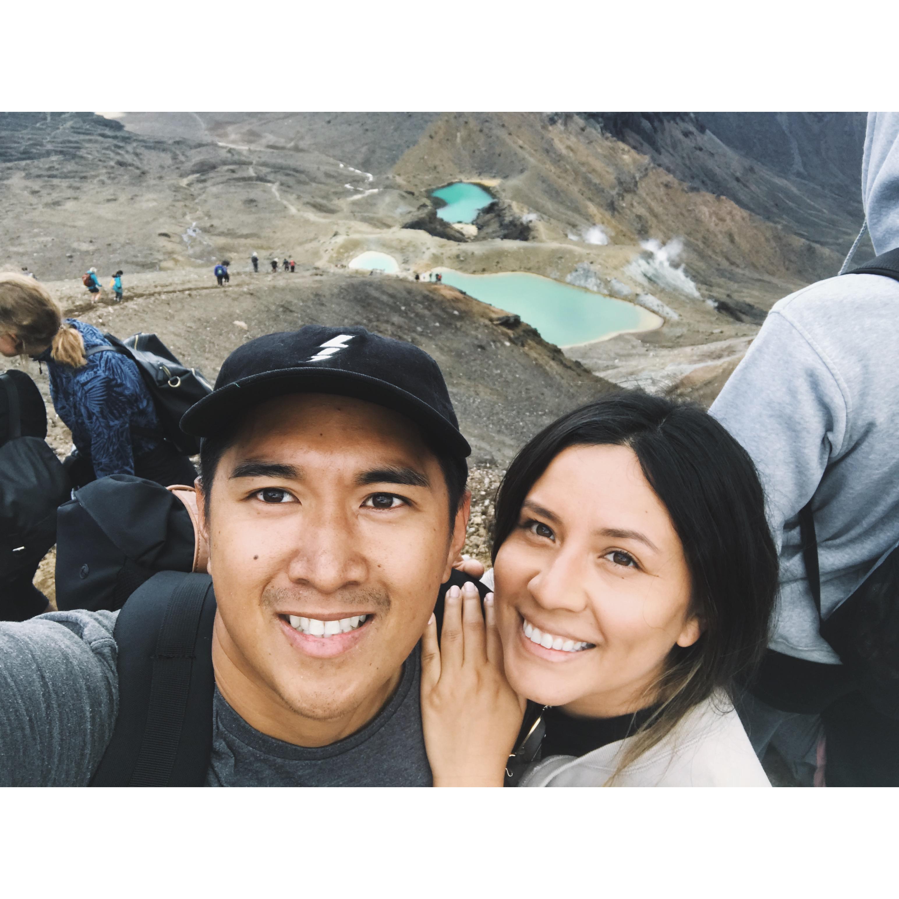 Jeffrey’s 30th birthday. Tongariro National Park,  New Zealand.