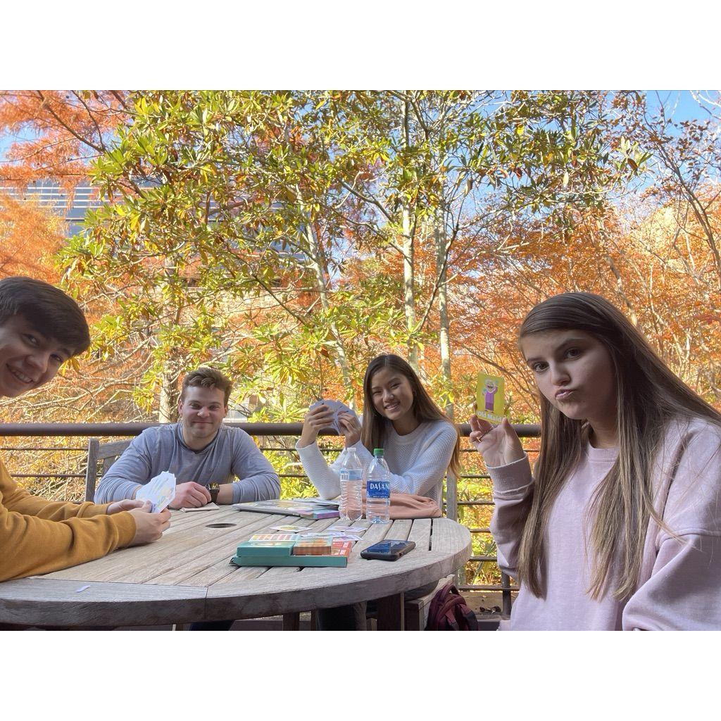 Fall 2021: Jacob had never played "Old Maid" before, so I had to get him a deck because it was my favorite game growing up.