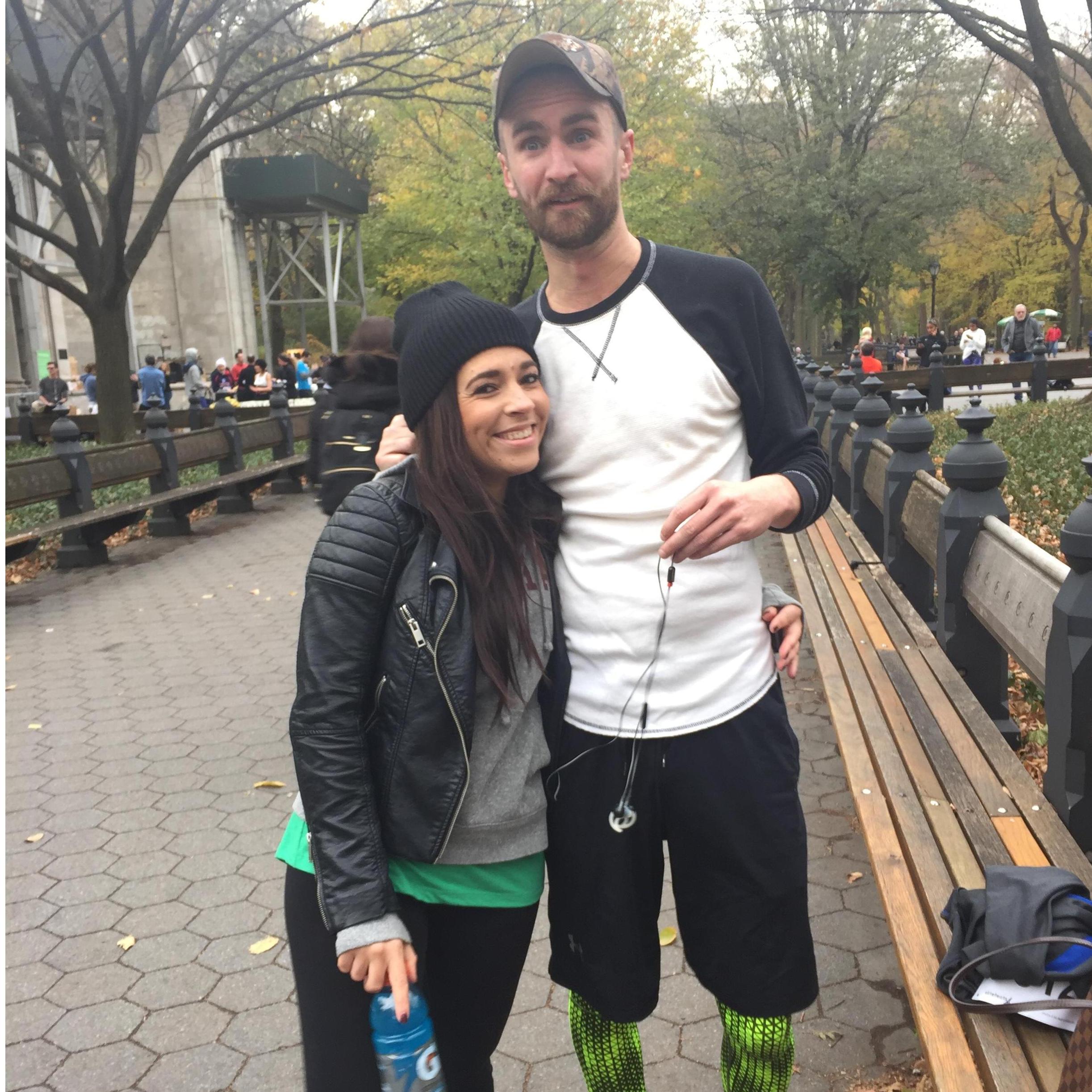 Central Park. NY.
Sean's first of many races to come.