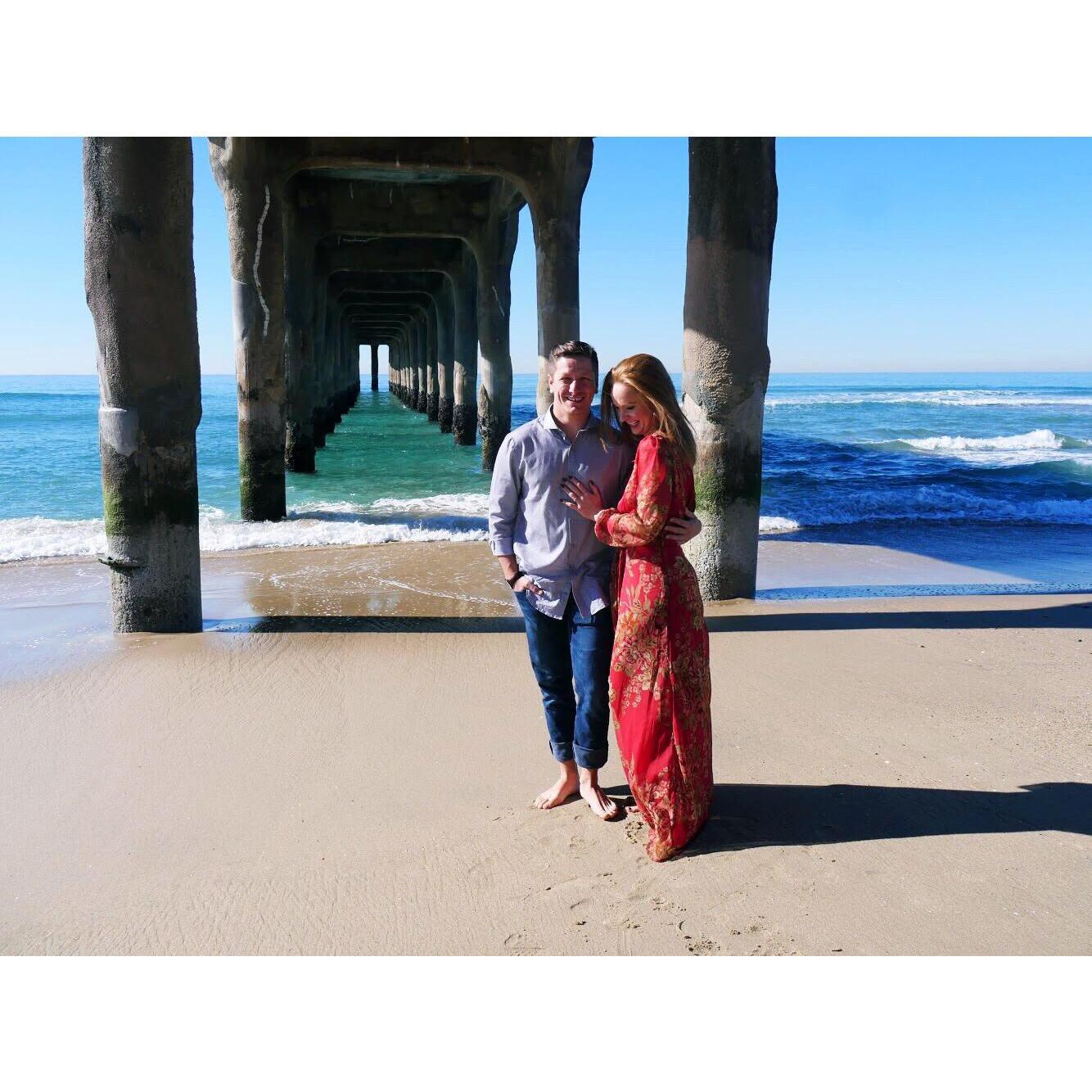 Impromptu engagement shoot at Huntington Beach!