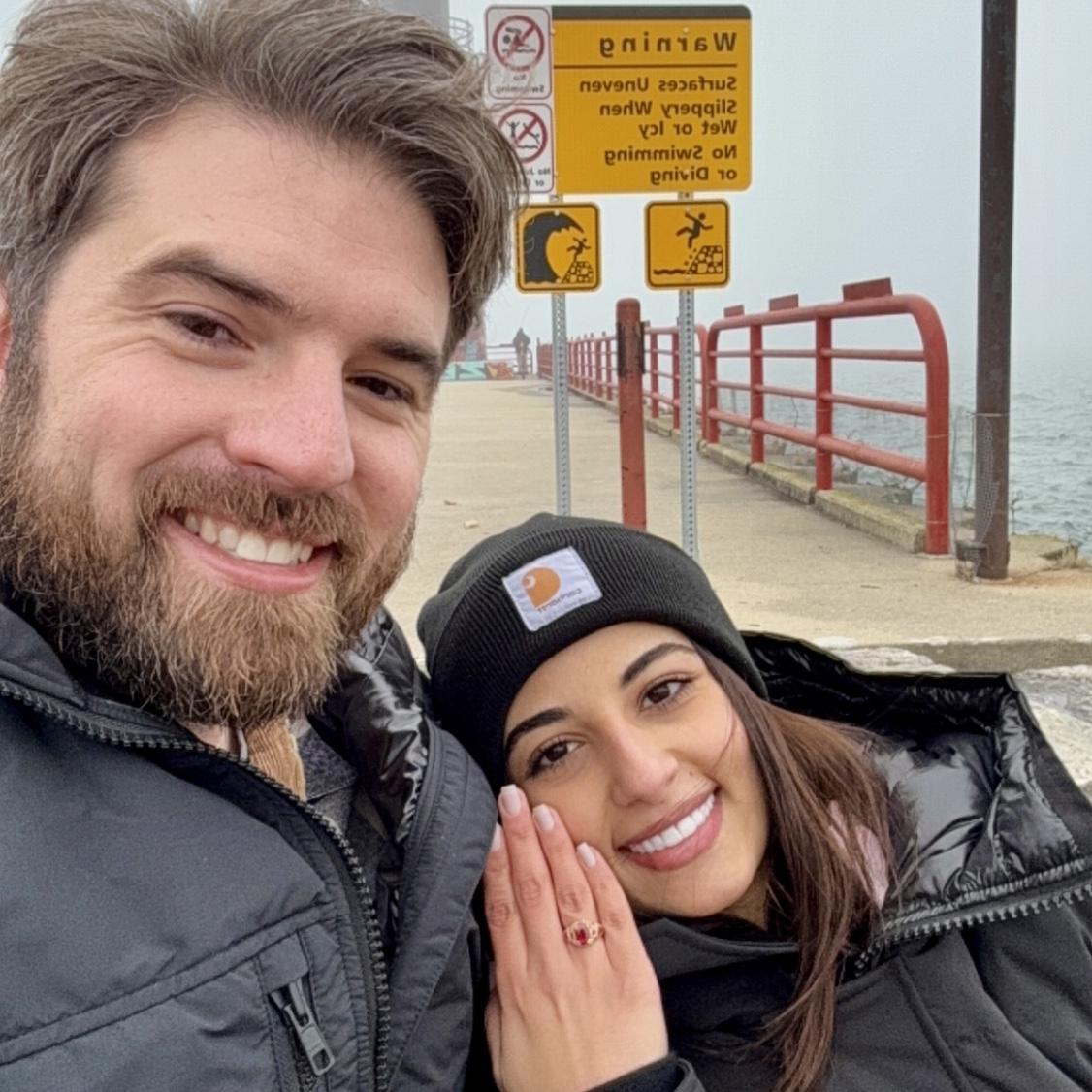 Back where it all began—our first walk, where we opened up about the things that mattered. Spencer brought us back to that same place and asked me to spend forever with him.