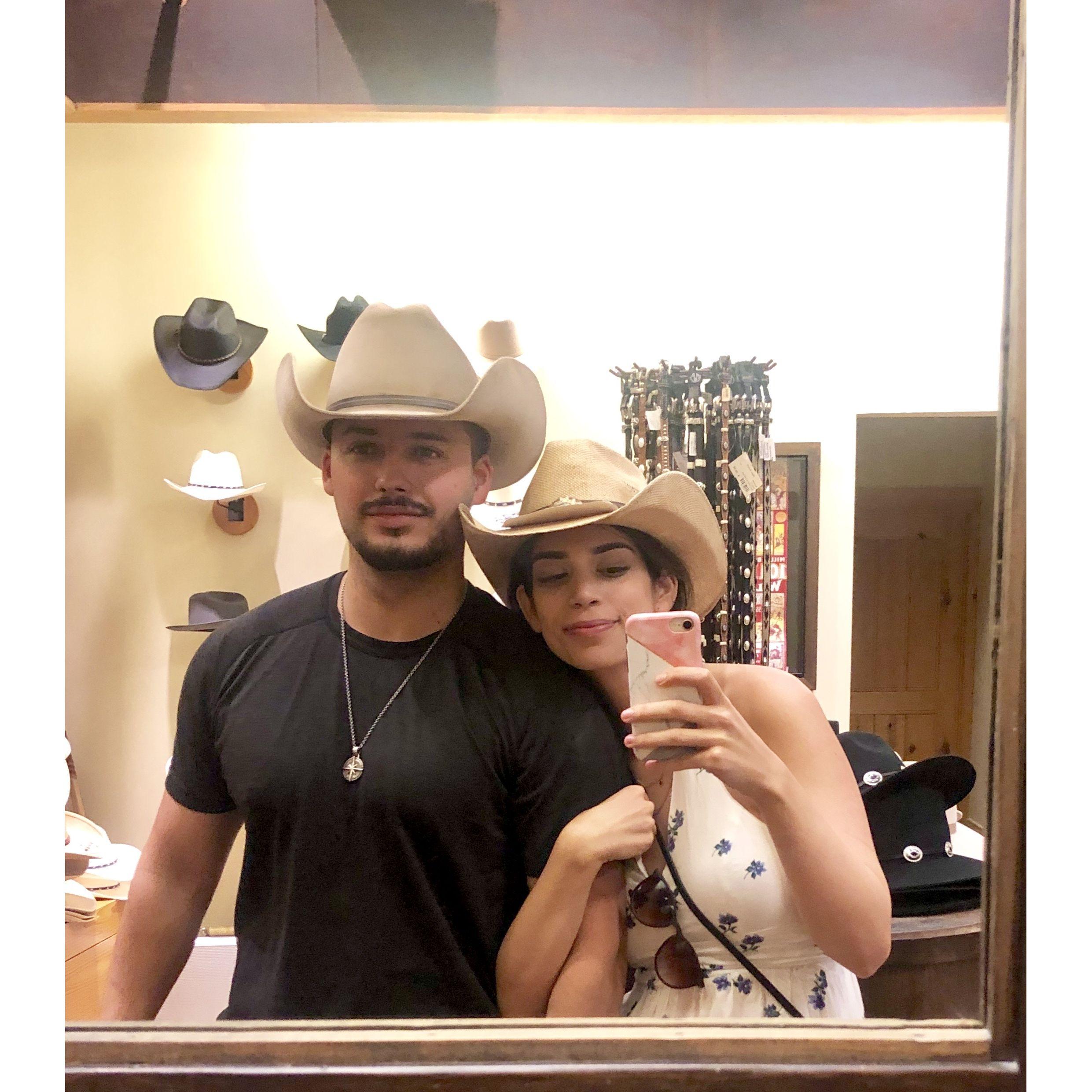 Amber's first time visiting Chris in Texas, summer 2019
