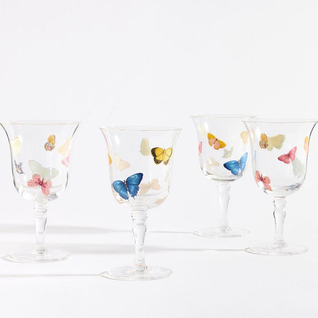 Butterfly Goblets, Set of 4 - Multi
