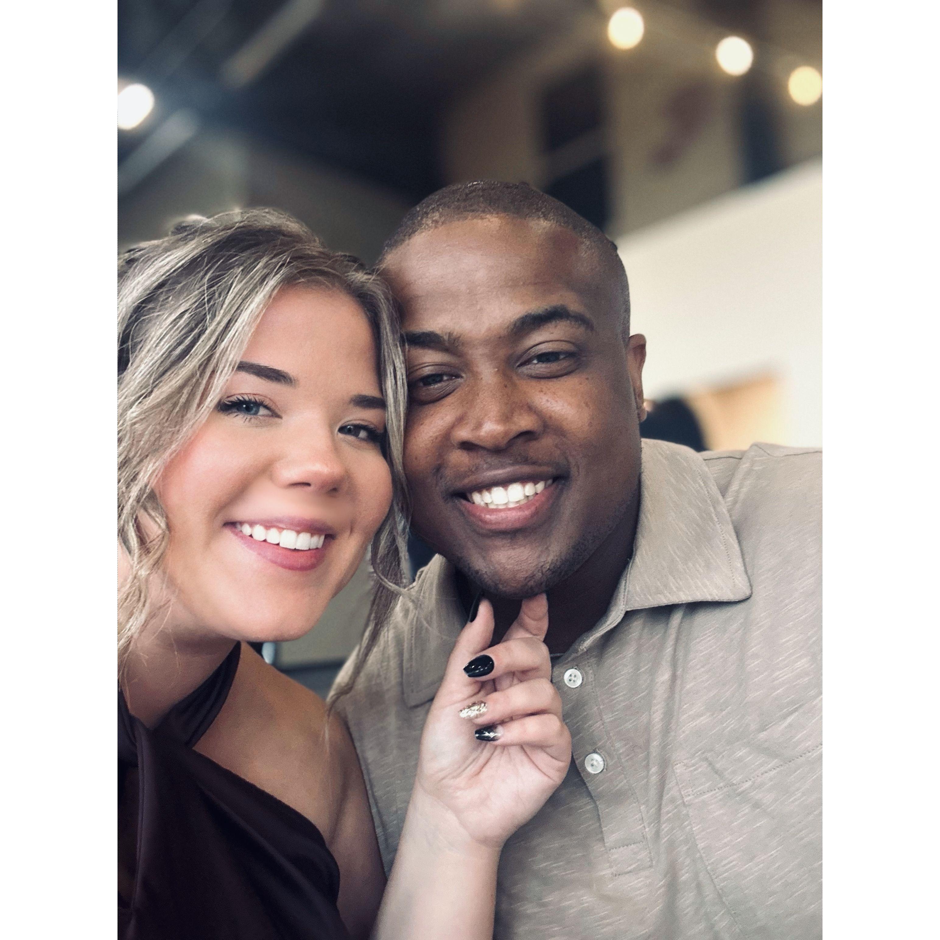 At our friends Nick & Jenna's wedding.