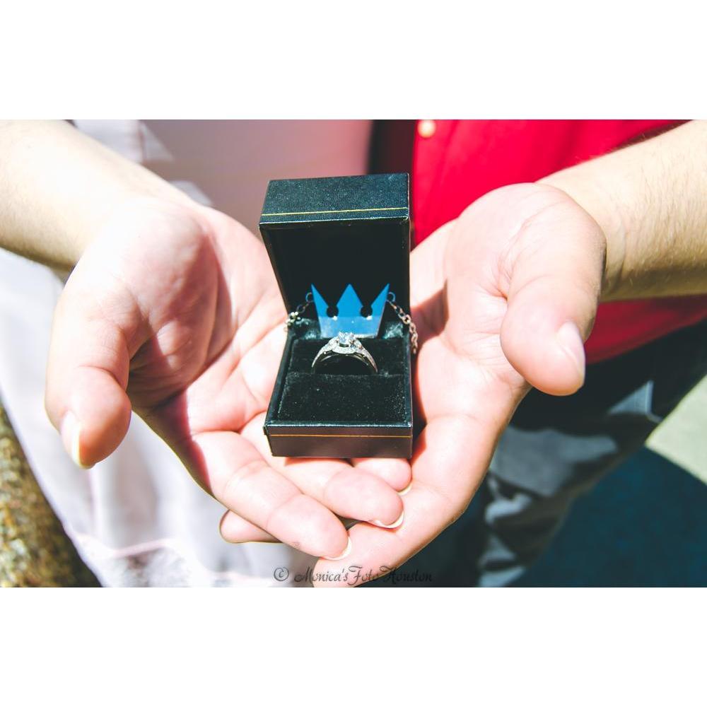 Our Engagement Ring w/ Crown from Kingdom Hearts
Photos by Monica's Foto Houston
http://monicasfotohouston.com/