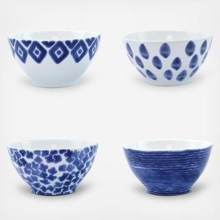 Santorini 4-Piece Assorted Cereal Bowl Set