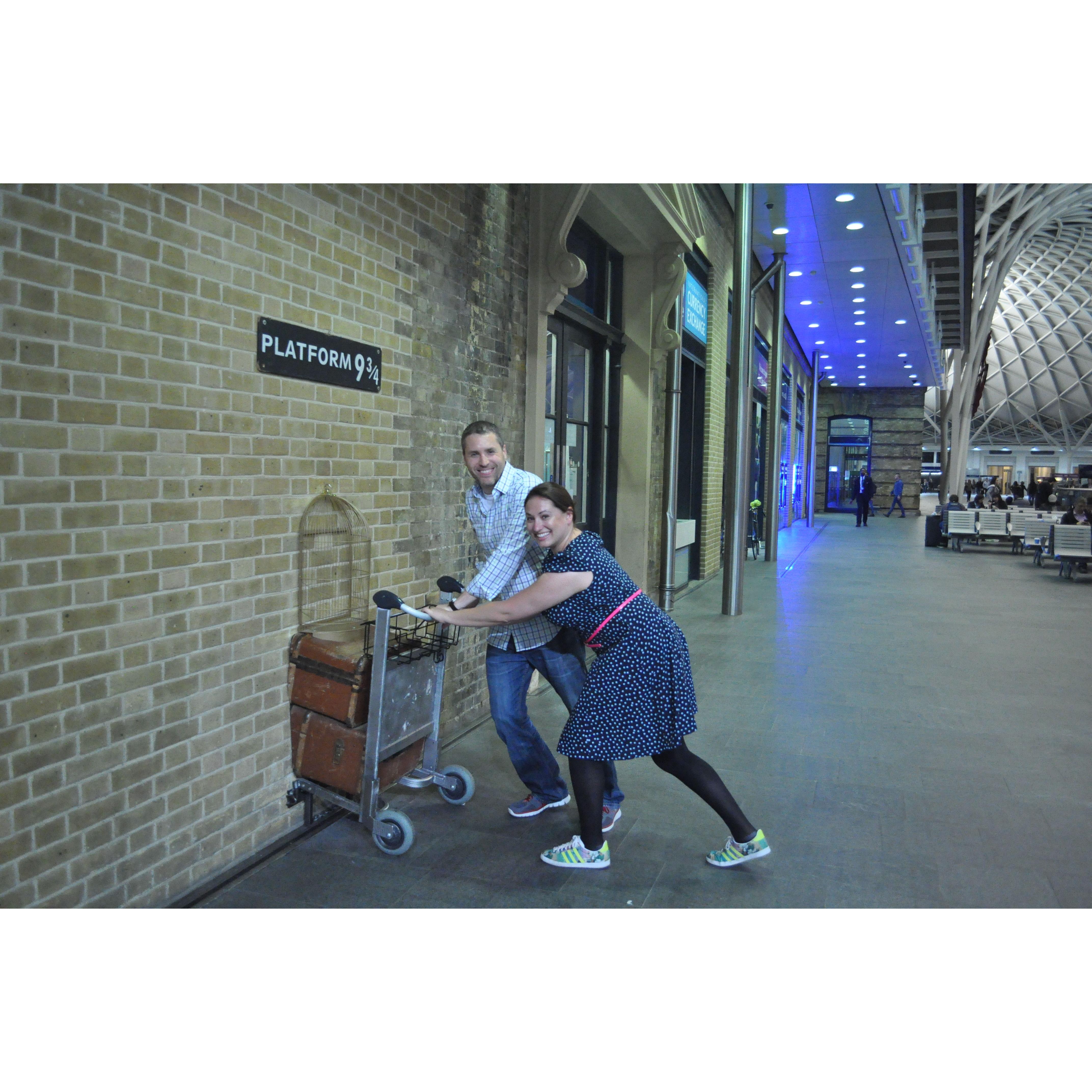 Fun times, Harry Potter style at Platform 9 3/4
