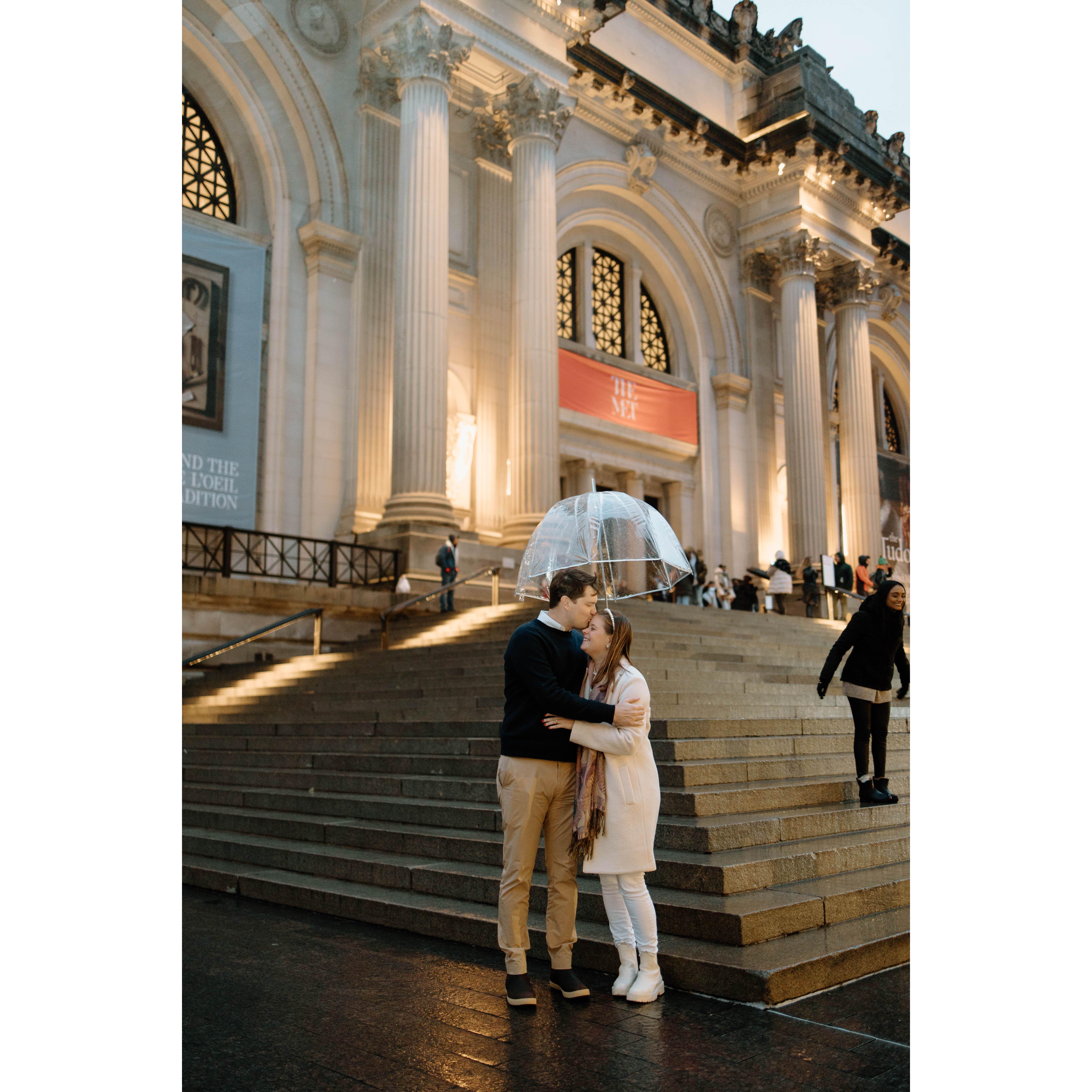 We got engaged at The Met in NYC and Alex hired our friend (Grace Taylor Photos) to capture the moment.