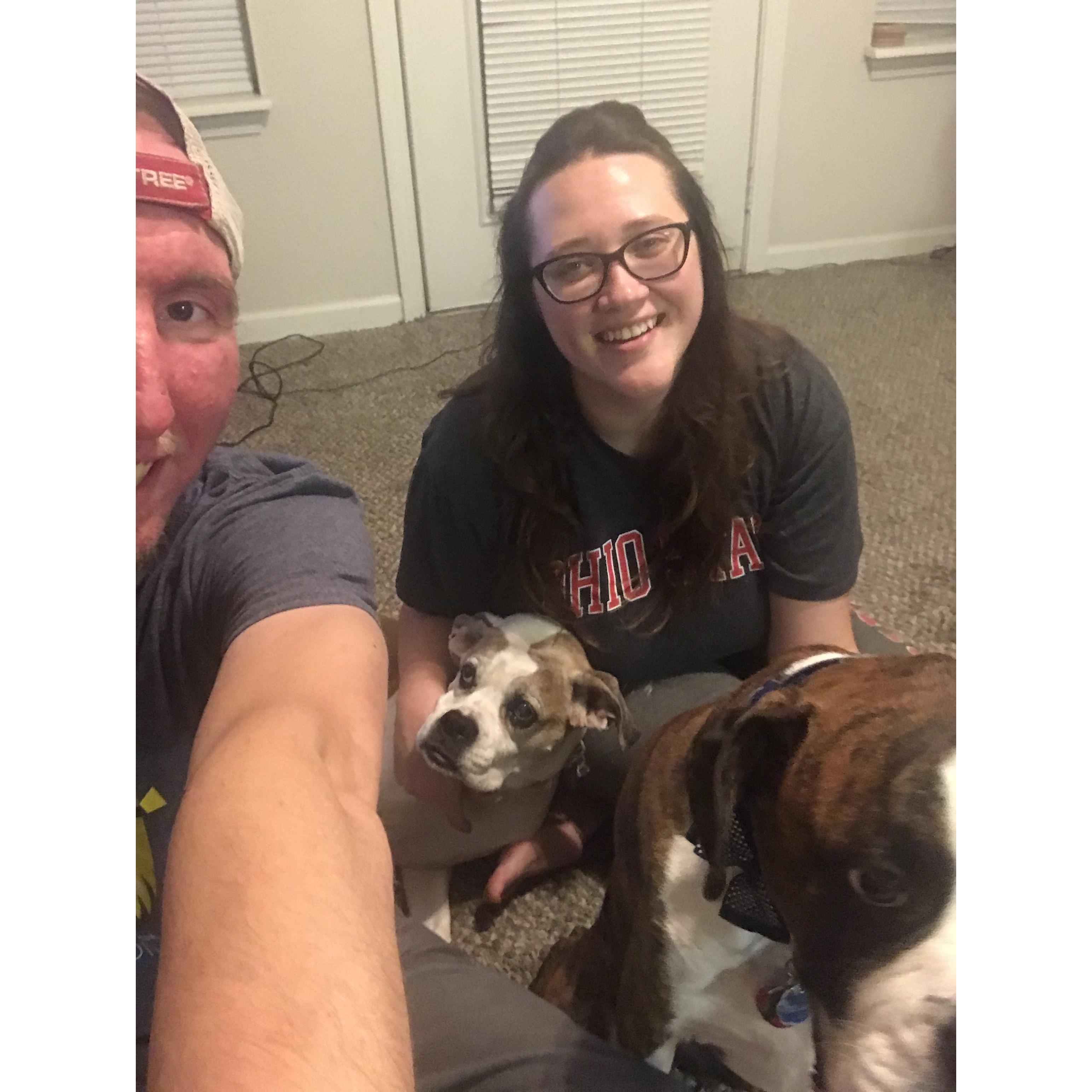We tried to take a family photo after the proposal. Things did not go as planned.