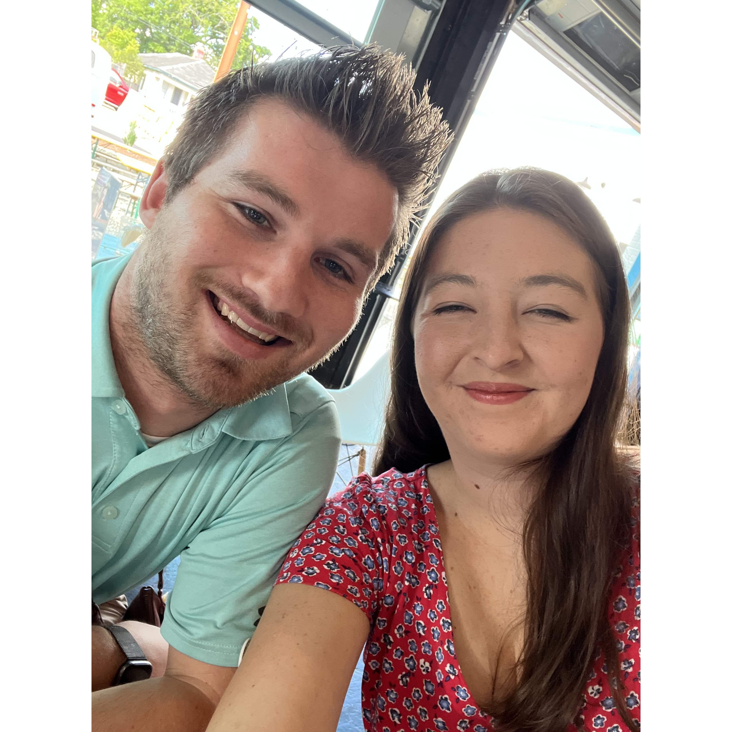 This was right after we decided on our wedding venue. Can't wait to see y'all there!
