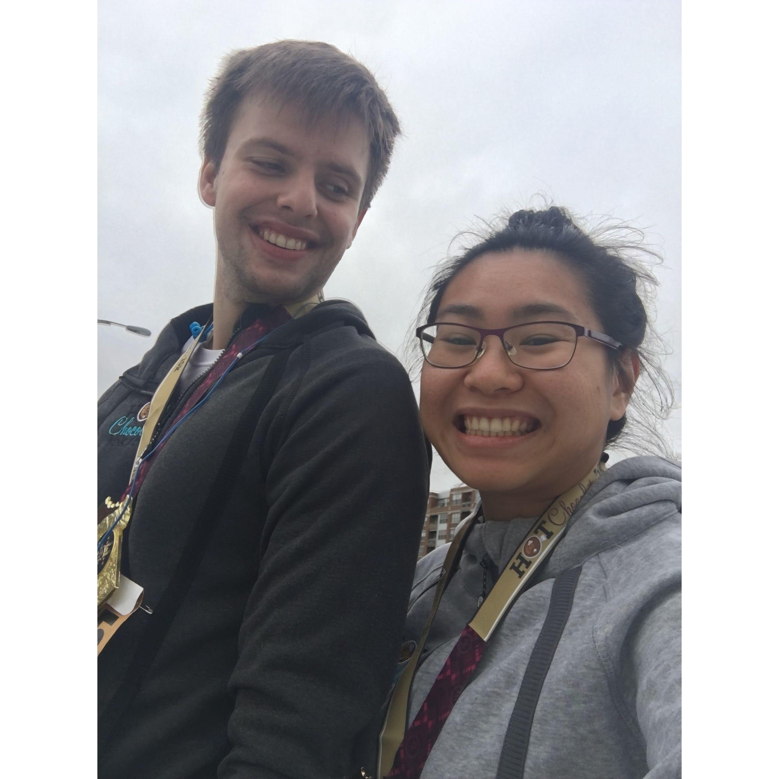 First (and last) 15k we ever ran together